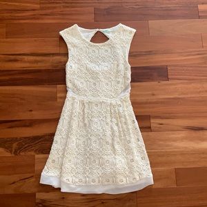 Cream lace dress